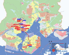 厦门地铁1号线地铁站点线路图，厦门地铁1号线线路图