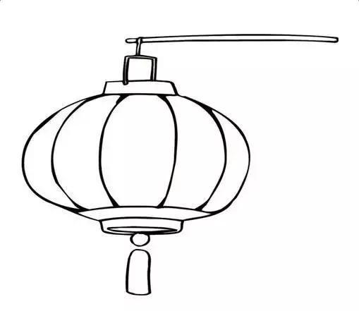 灯笼儿童画教程，灯笼儿童画图片大全大图