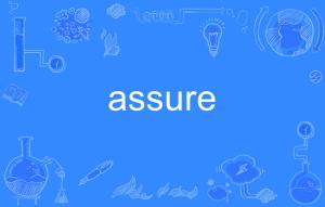 assure和ensure的区别，assure sb of sth