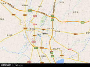 德州市地图全图高清版大图，山东德州市地图