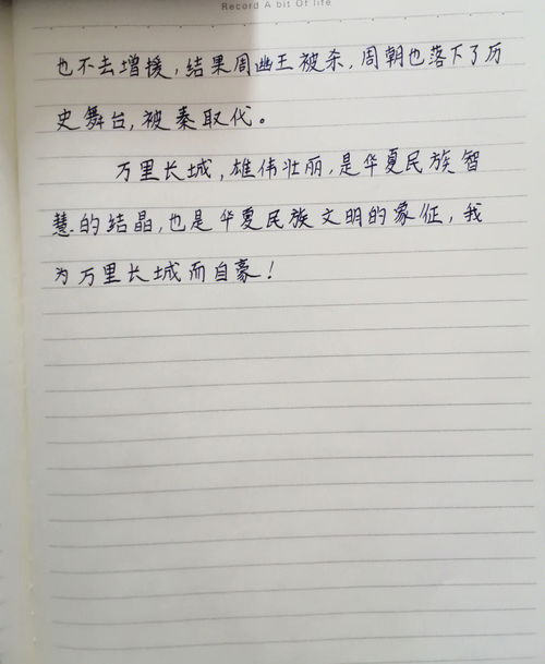 写长城的优秀作文450字