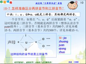 两拼音节和三拼音节的口诀