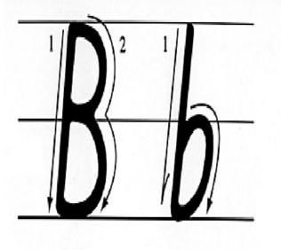 b的笔顺怎么写