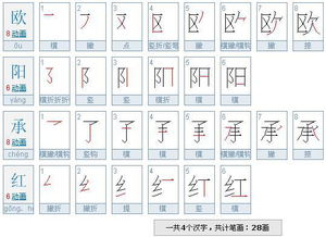 阳笔画顺序正确写法，阳笔画顺序怎么写的图片
