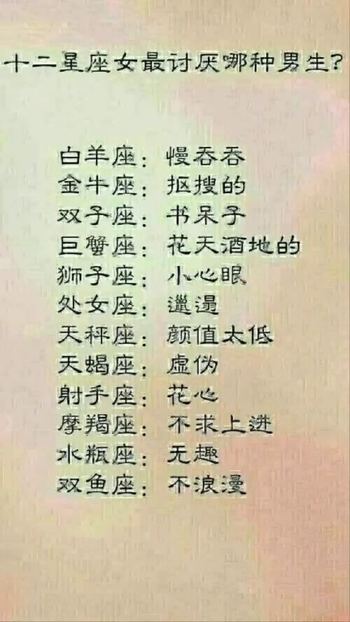十二星座知识大百科