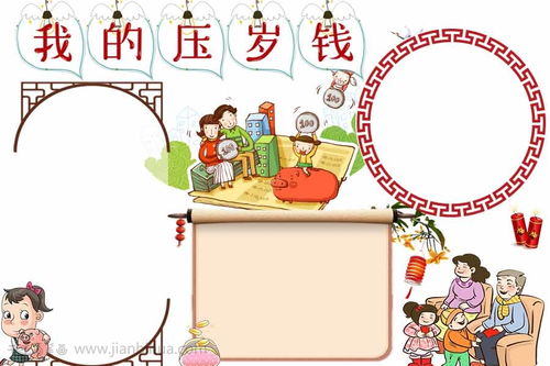 我的压岁钱手抄报简单，我的压岁钱手抄报2022