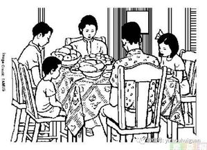 幸福的一家人怎么画