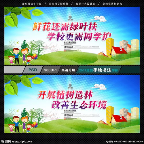 校园环保海报，校园环保倡议书英语作文