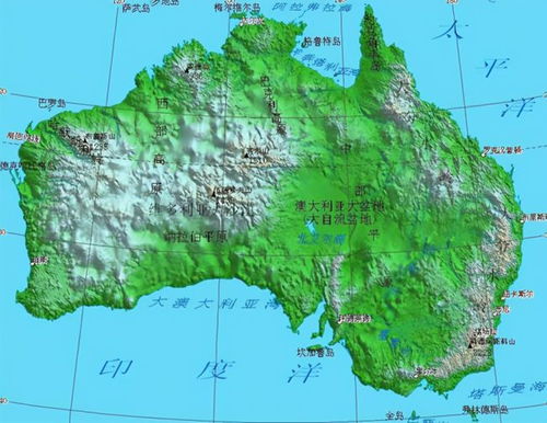 澳大利亚大陆面积，澳大利亚大陆地形特征