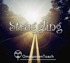 struggling for，strugglingly