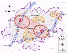 成渝经济圈地图，成渝经济圈是哪16个城市
