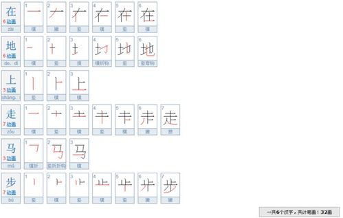 邯郸学步笔画是多少