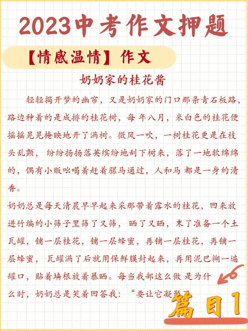 大爱亲情作文素材