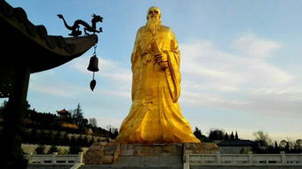 老子像一手指天一手指地什么意思，老子像在崂山哪个景区