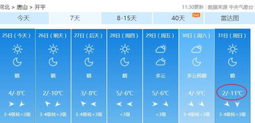 苹果的天气里为什么没有丰南