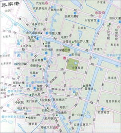 张家港地图镇区分布地图，苏州张家港地图