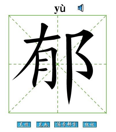“郁”字是什么意思?