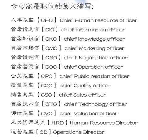 中国目前所有职业都有哪些名称