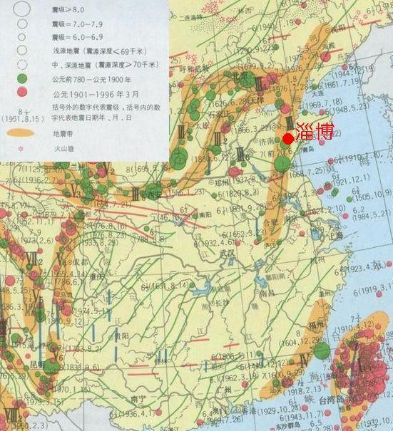 郯庐地震带周期，郯庐地震带,所涉及的地区