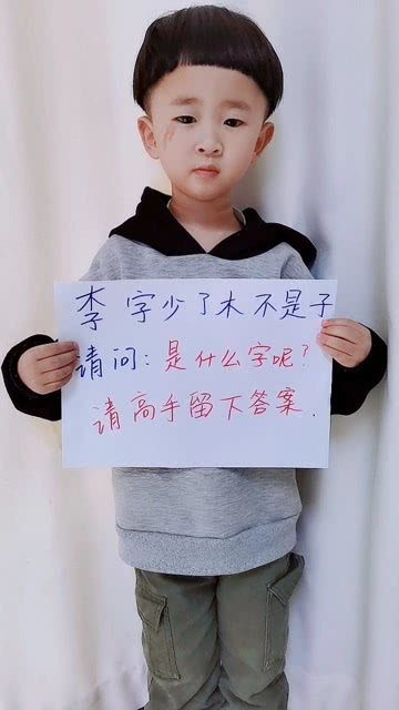 李字少了木念什么字，李字少了木字是什么字