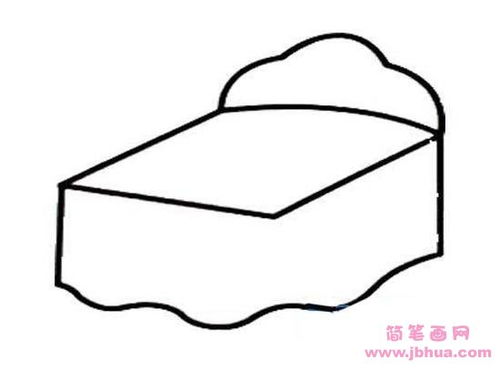 床简笔画怎么画