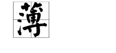 薄字有几种读音