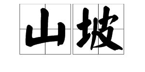 坡组词造句