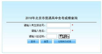 北京市会考成绩查询官网，北京会考成绩单
