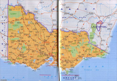 维多利亚州地图位置图，维多利亚州地形数据