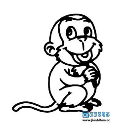 猴子简笔画(图文)