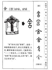 舍的拼音怎么写