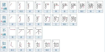 猪的笔顺和拼音，猪的笔顺和部首