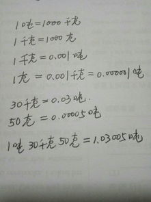 30千克等于多少吨