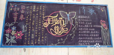 三八妇女节黑板报