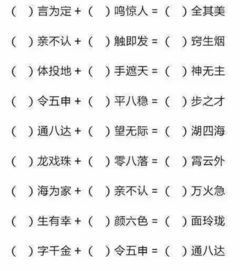 当成语接龙