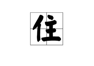 关于住的组词有哪些
