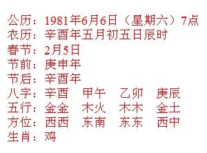 属鸡1981年是什么命，1981年是什么命格