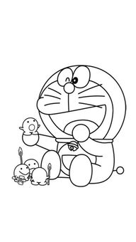 多拉a梦图片铅笔画，多拉a梦画画画法慢画法