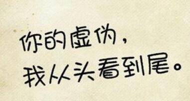 讽刺别人虚伪的经典句子