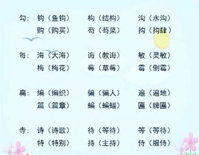 豕加偏旁组新字，勿加偏旁组新字并组词