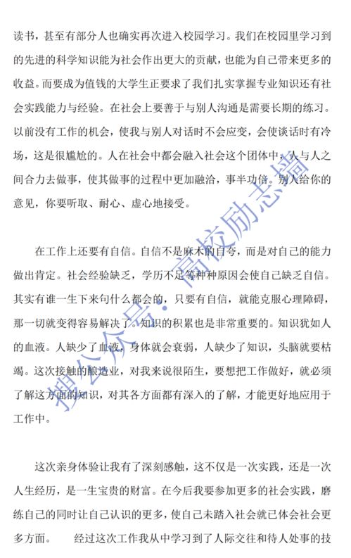 社会实践活动作文300字