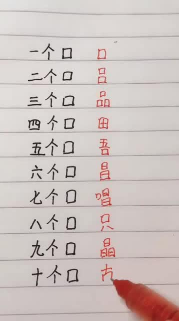 中国数字1到10怎么写?