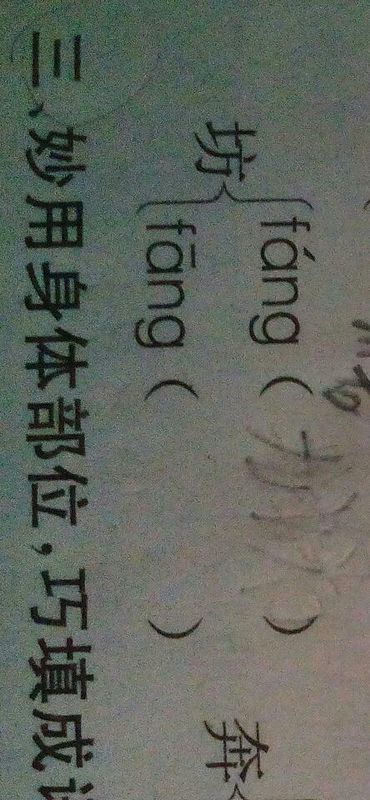 填字组词和拼音，坊字组词二年级