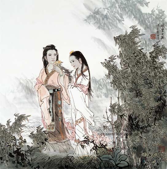 娥皇女英的典故的引申义，娥皇女英的典故的用意