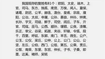 中国的复姓名人，中国的复姓有什么