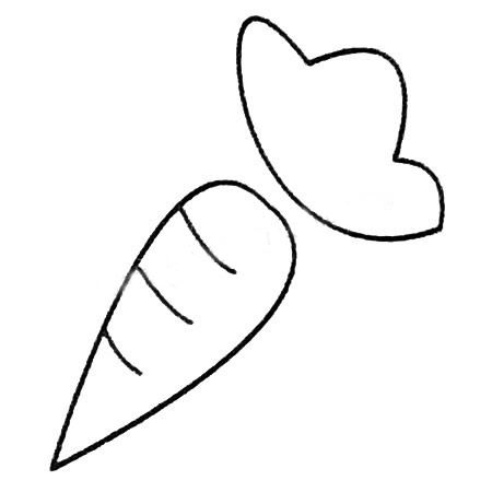 胡萝卜怎么画简笔画