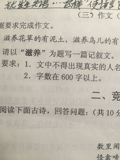 初中随笔600字左右叙事，初中随笔600字左右写景