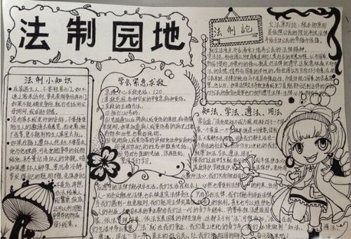 中秋节黑白线描画手抄报 中秋节黑白手抄报