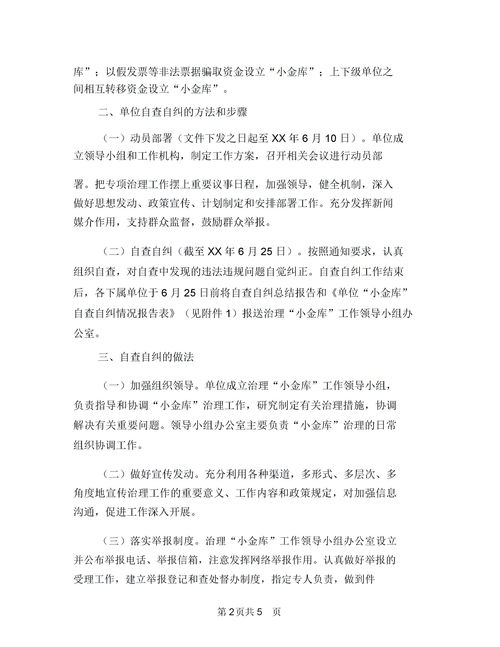 酒店自查私设小金库自查报告，小金库自查自纠工作情况报告