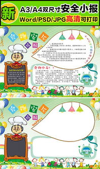 幼儿园食品安全教育手抄报 安全教育手抄报